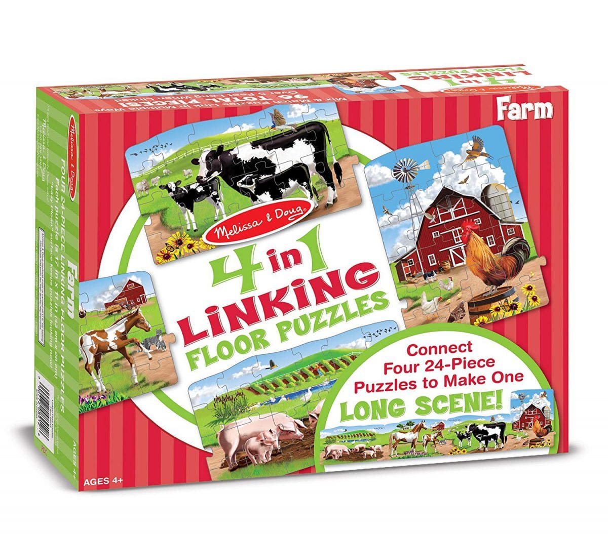 Melissa and Doug Four in One Puzzles - Toys to Distract Kids While Eating Out