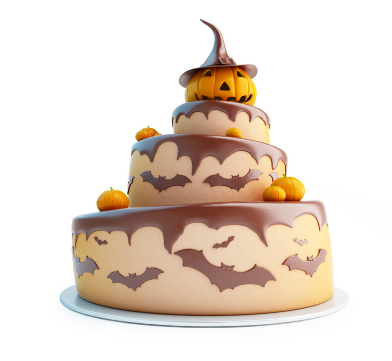 Halloween Wedding Cake