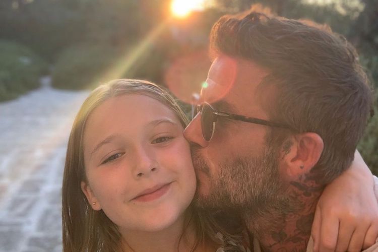 David Beckham Slammed by Fans for Kissing His 8-Year-Old Daughter Harper on the Lips in Instagram Photo