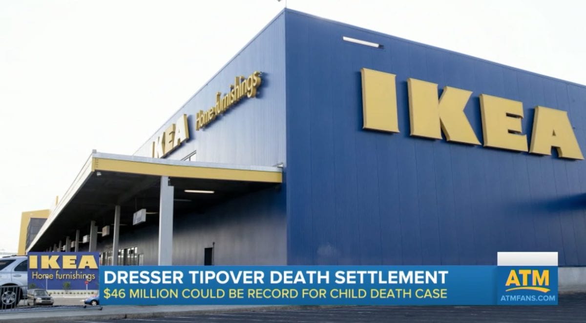 Ikea Agrees to Pay Historic $46 Million Settlement to Parents of a 2-Year-Old Who Died After a Dresser Fell On Him