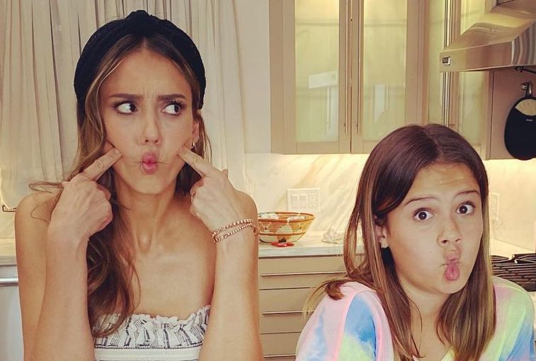 Jessica Alba's Kids Think She's Cringy