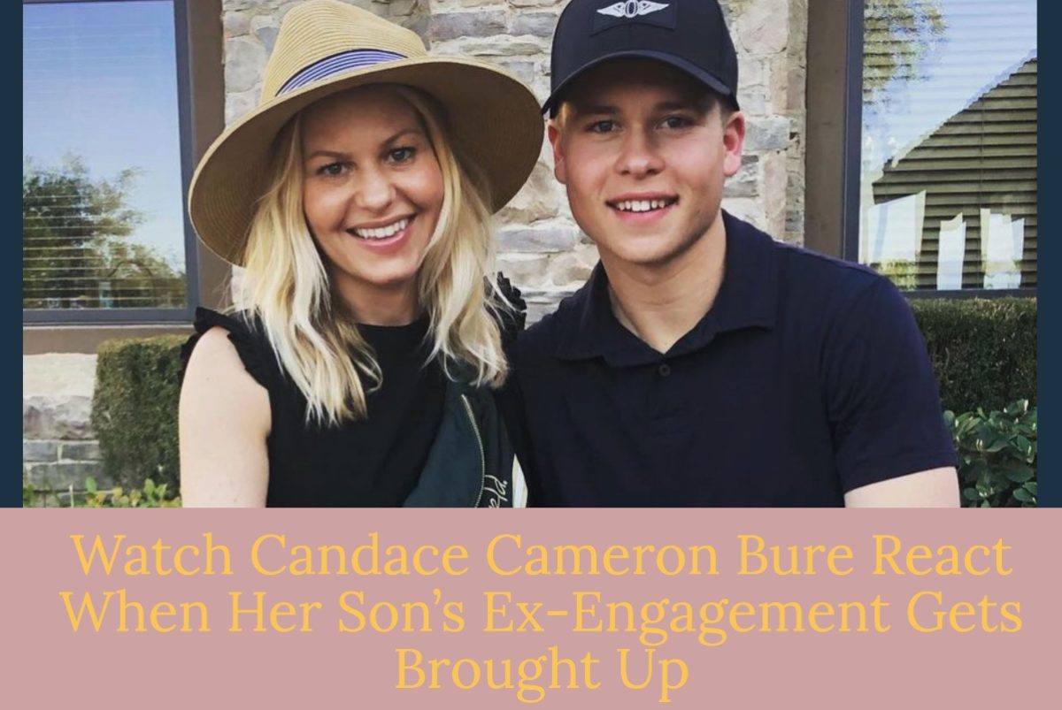 Candace Cameron Bure had no idea that topic was going to get brought up.