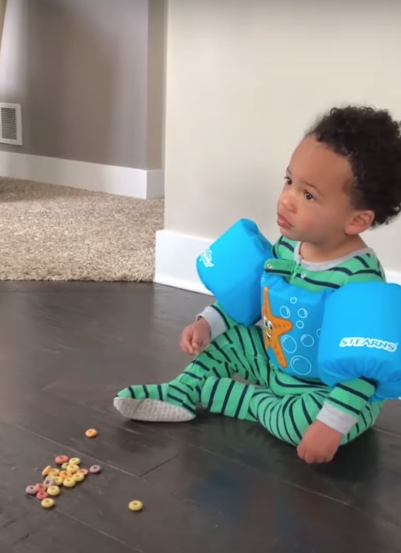 Dad Shares 'Clever' TikTok Trick That Stops Toddlers From Eating Off the Floor