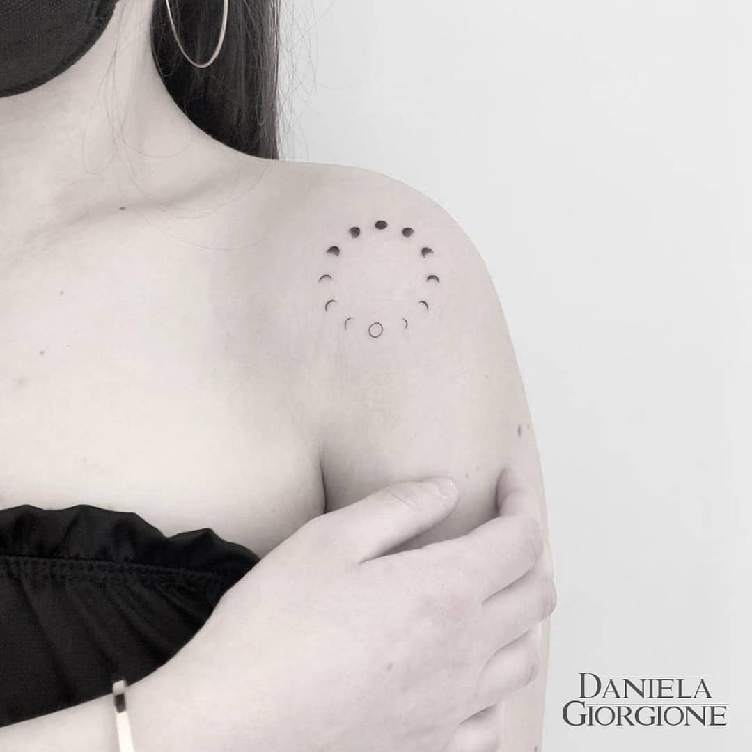 Moon Phases Tattoo Ideas 