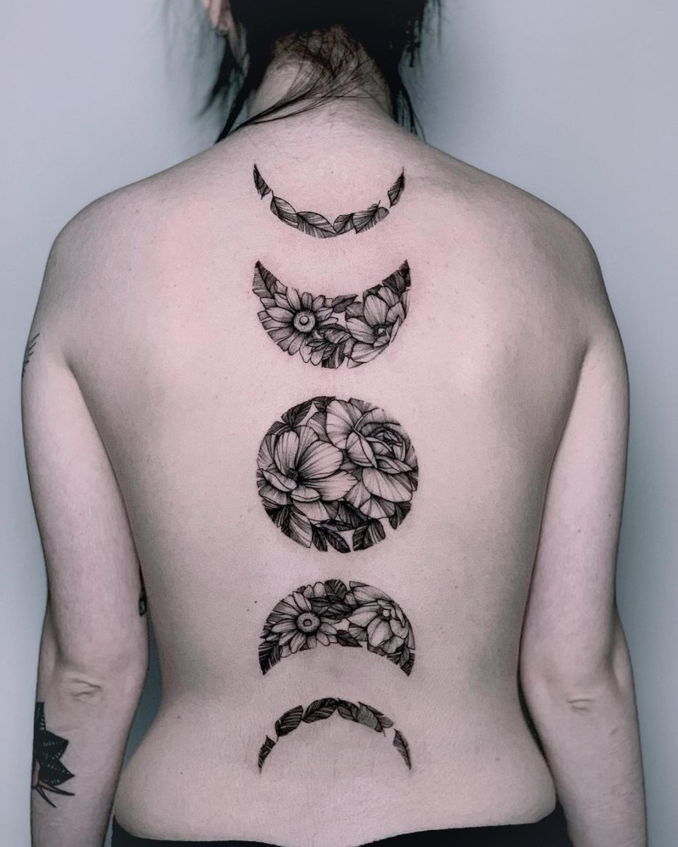 Moon Phases Tattoo Ideas 