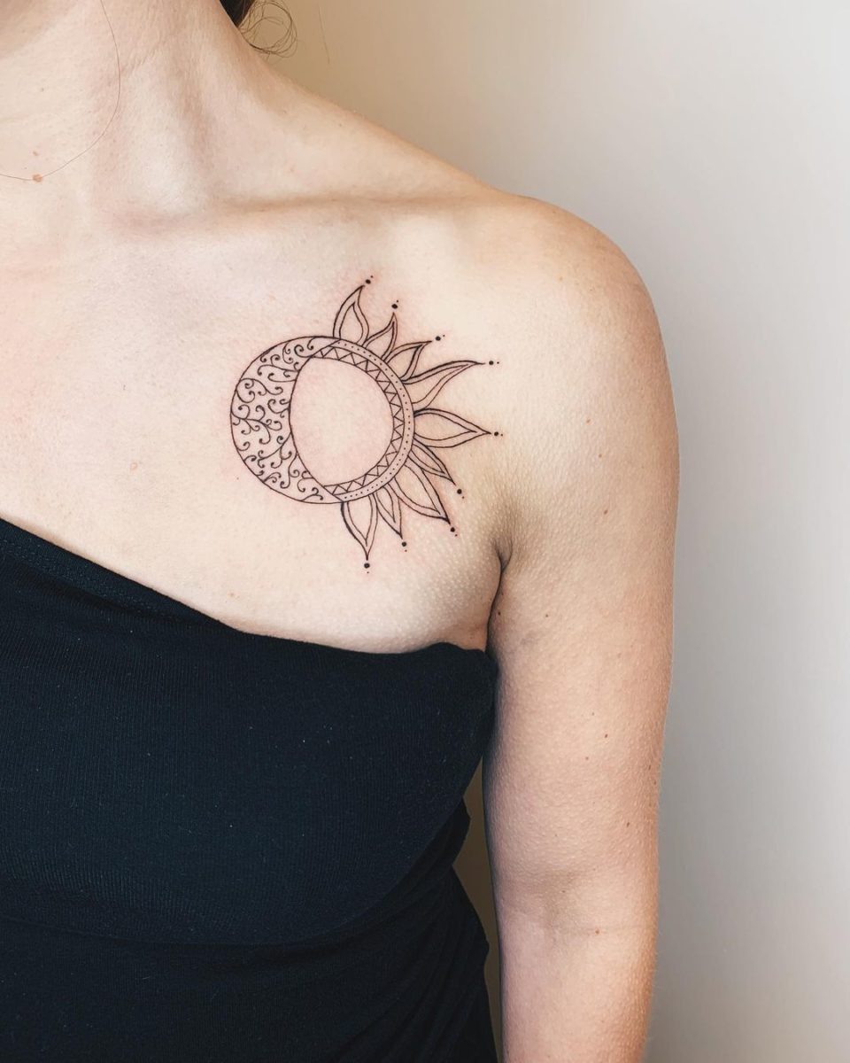 Sun and Moon Tattoo Ideas