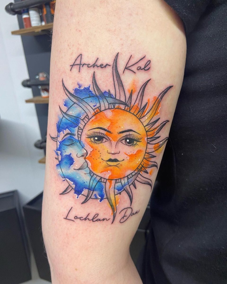 Sun and Moon Tattoo Ideas