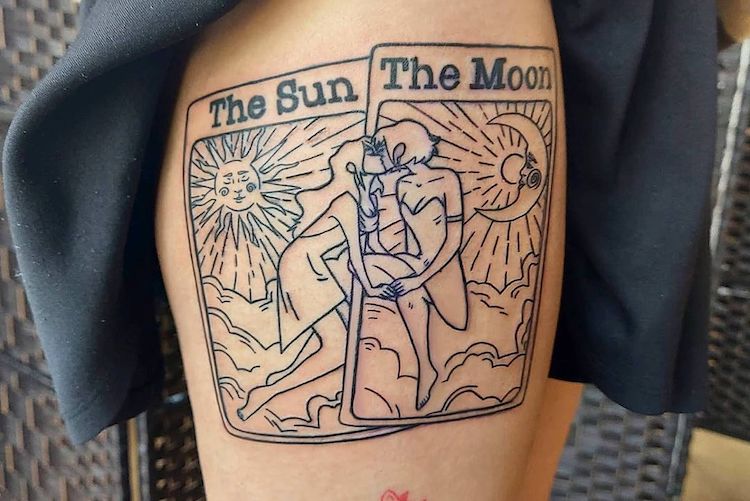 Sun and Moon Tattoo Ideas