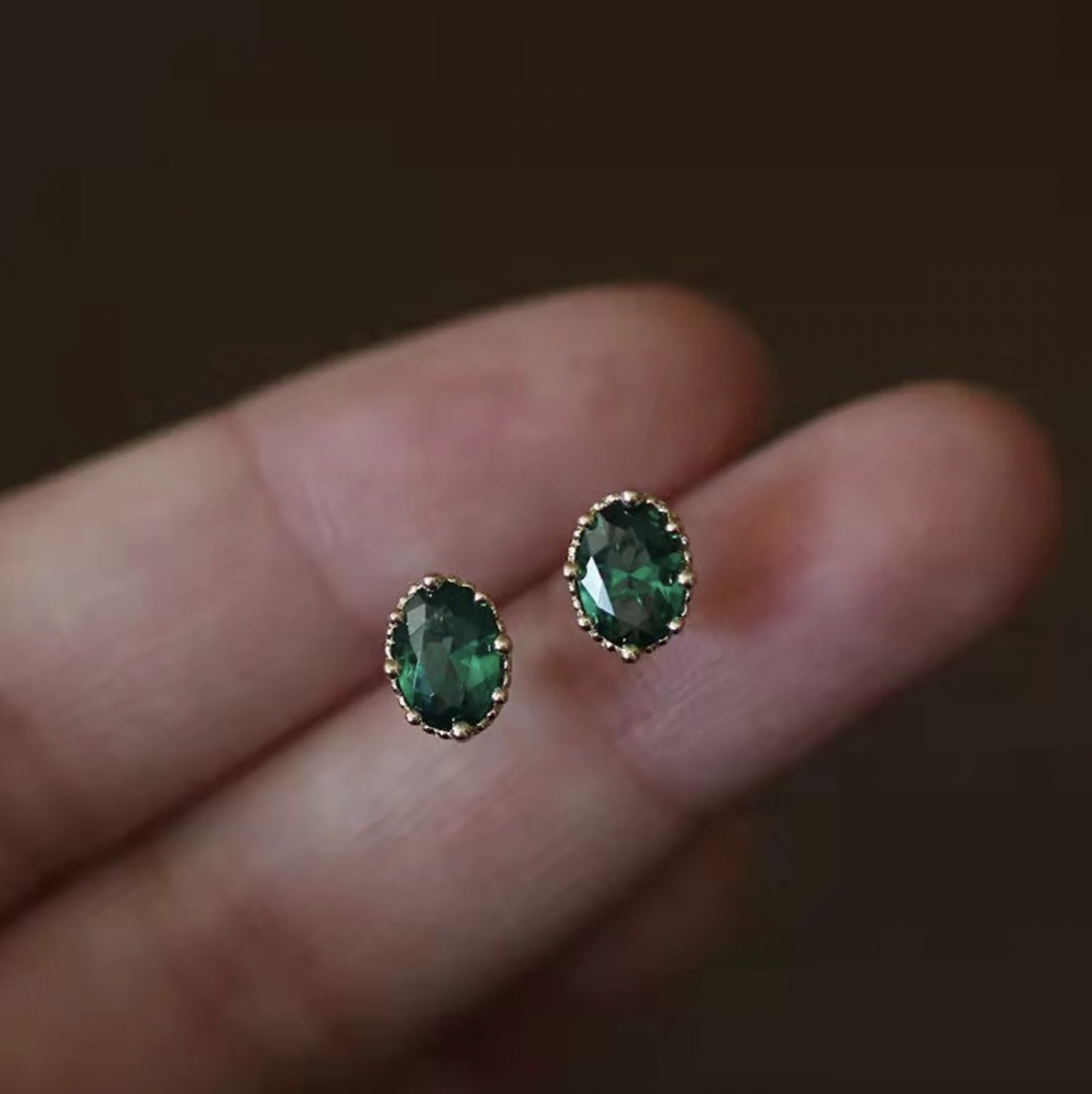 Emerald Earrings