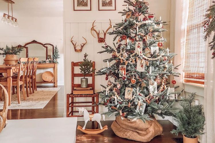 rustic christmas tree ideas