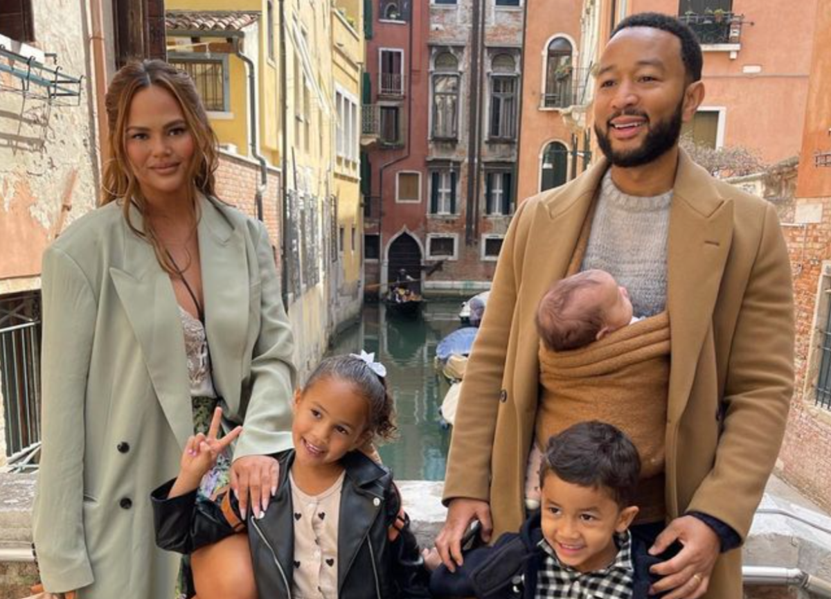 Chrissy Teigen and John Legend Receive Backlash After Instagram User Called Them Out for Not Wearing Baby Carrier Correctly