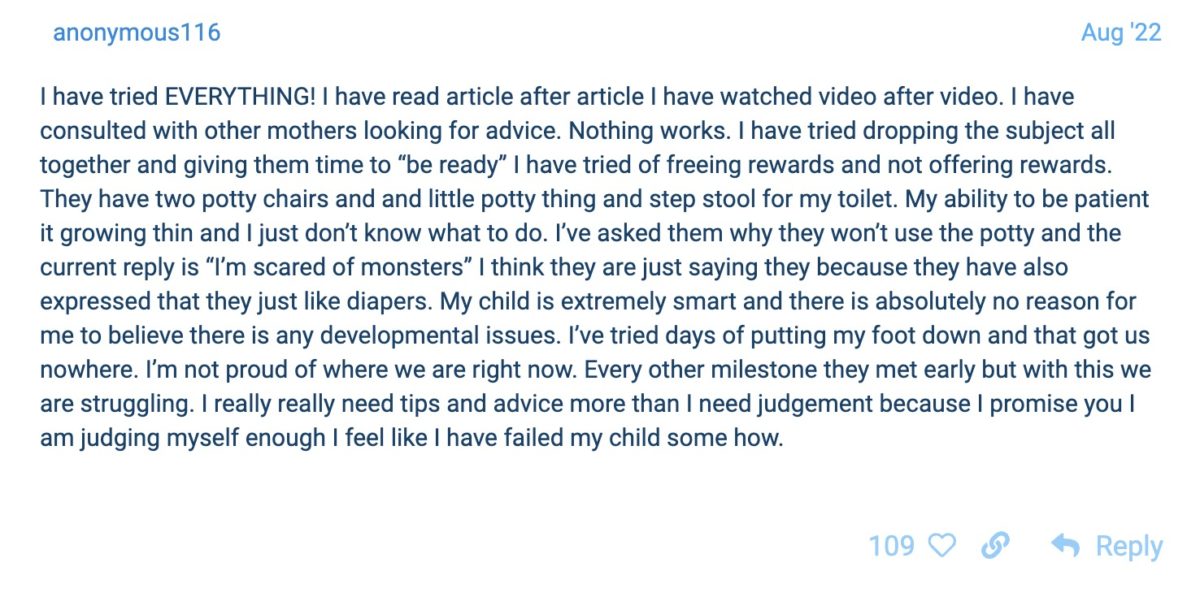 Potty training questions