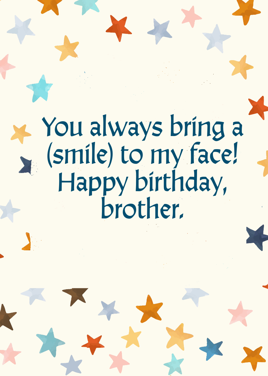 Birthday Wishes for Your Brother