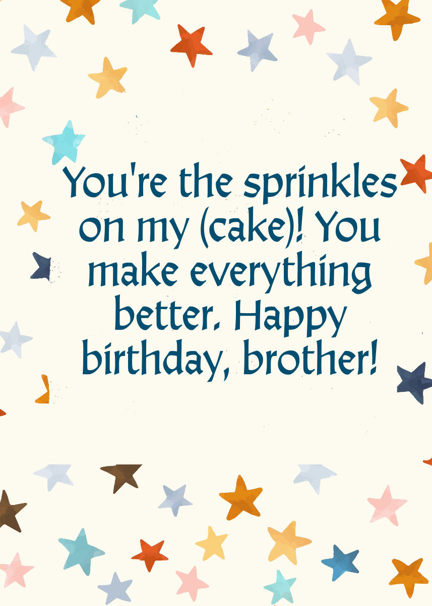 Birthday Wishes for Your Brother