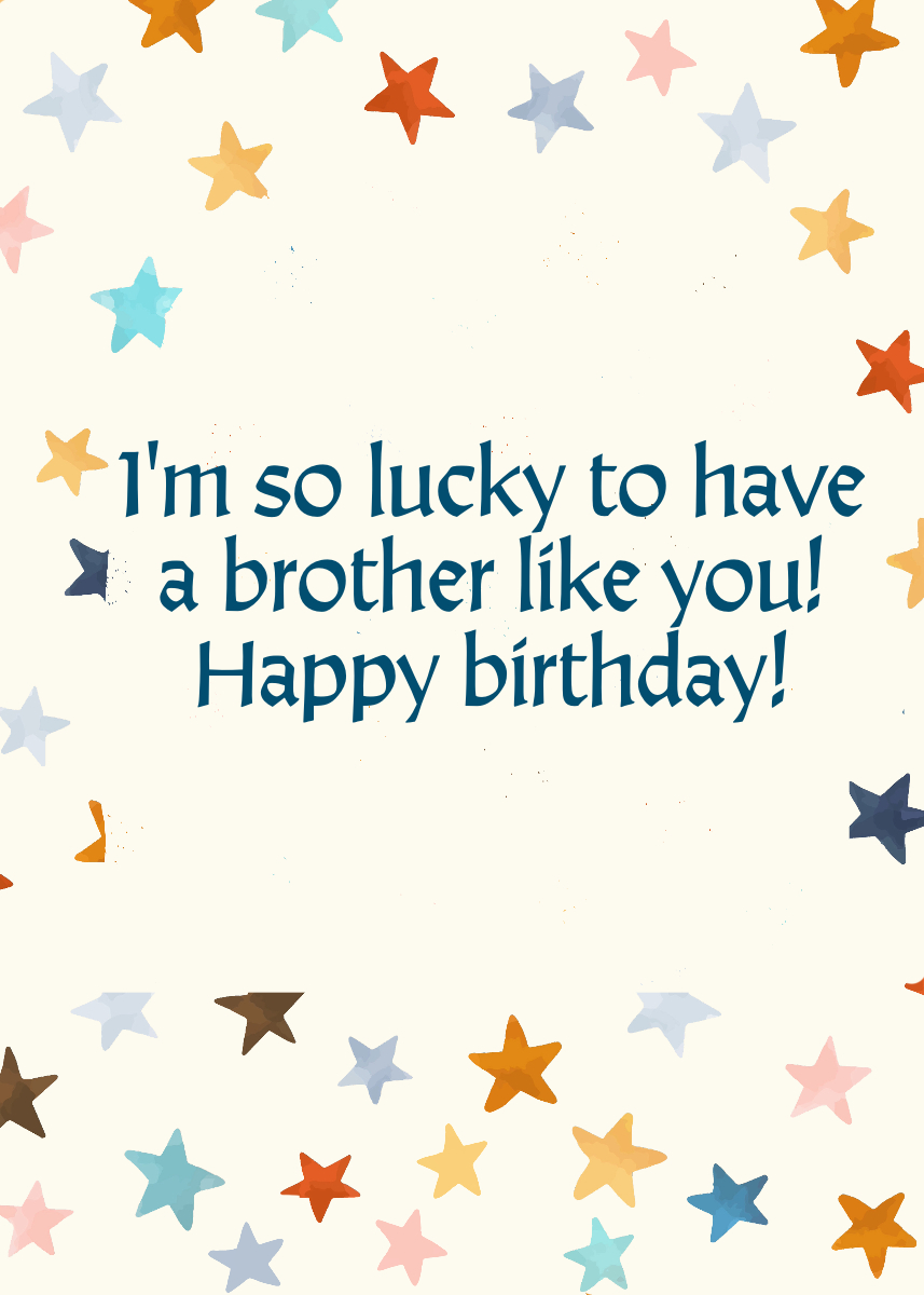 Birthday Wishes for Your Brother