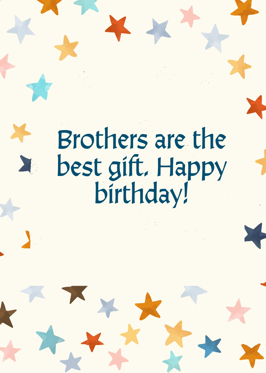 Birthday Wishes for Your Brother