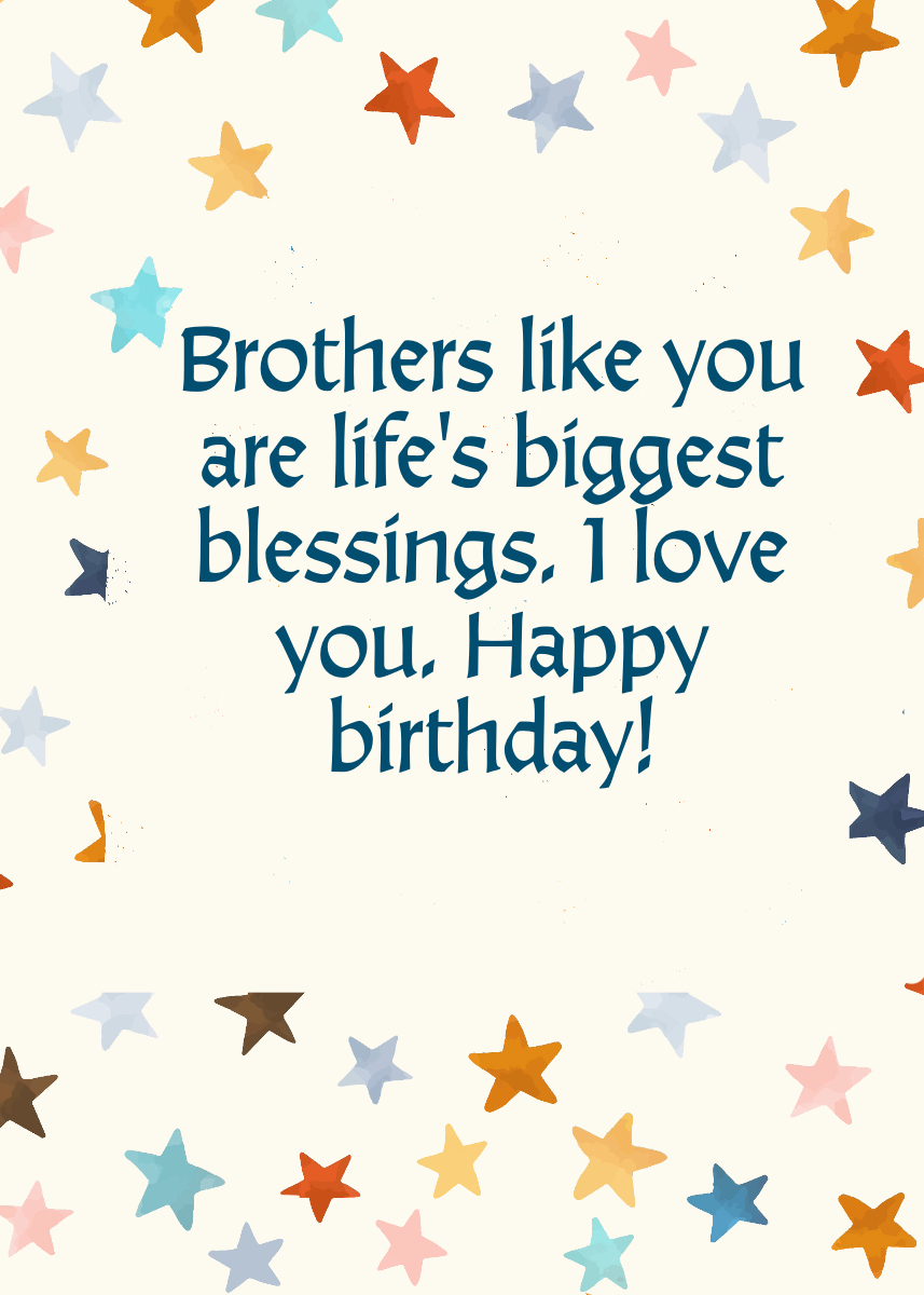 Birthday Wishes for Your Brother