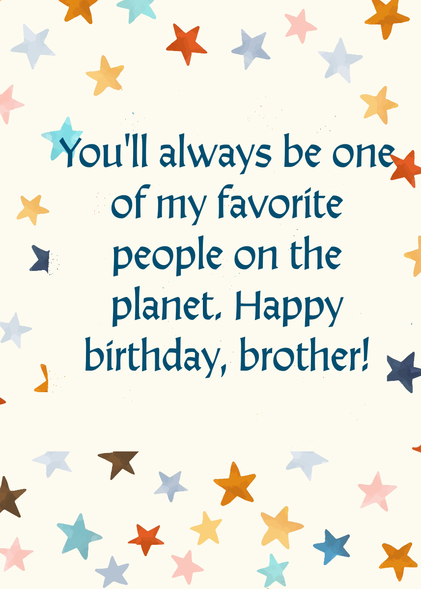 Birthday Wishes for Your Brother