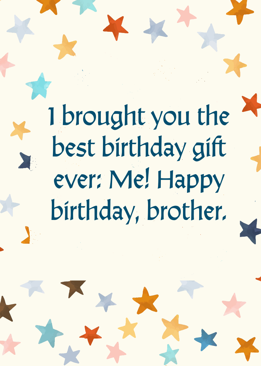 Birthday Wishes for Your Brother