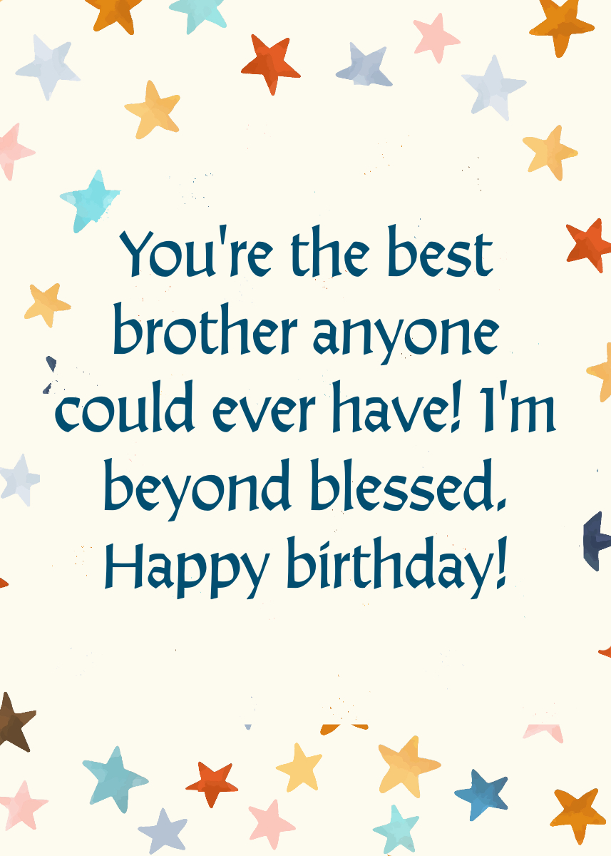 Birthday Wishes for Your Brother